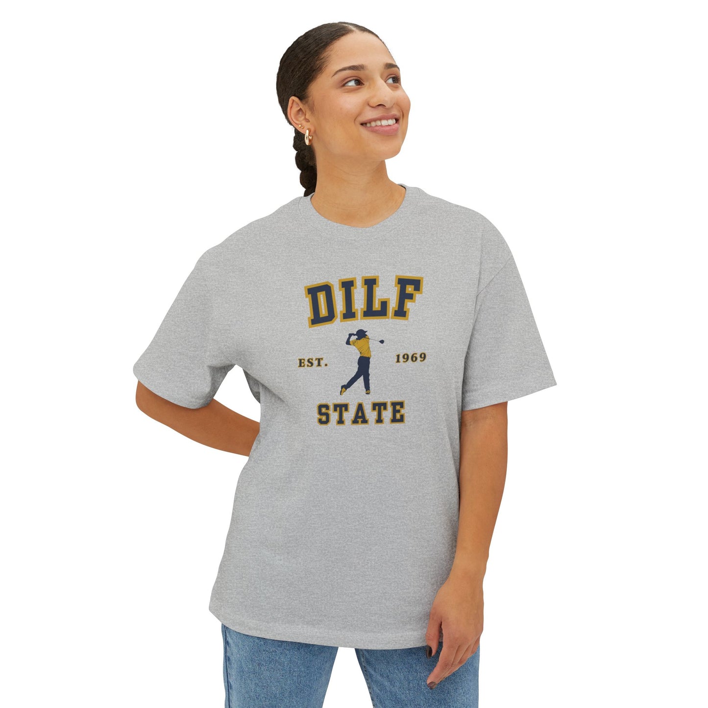 DILF State | University Boxy Tee