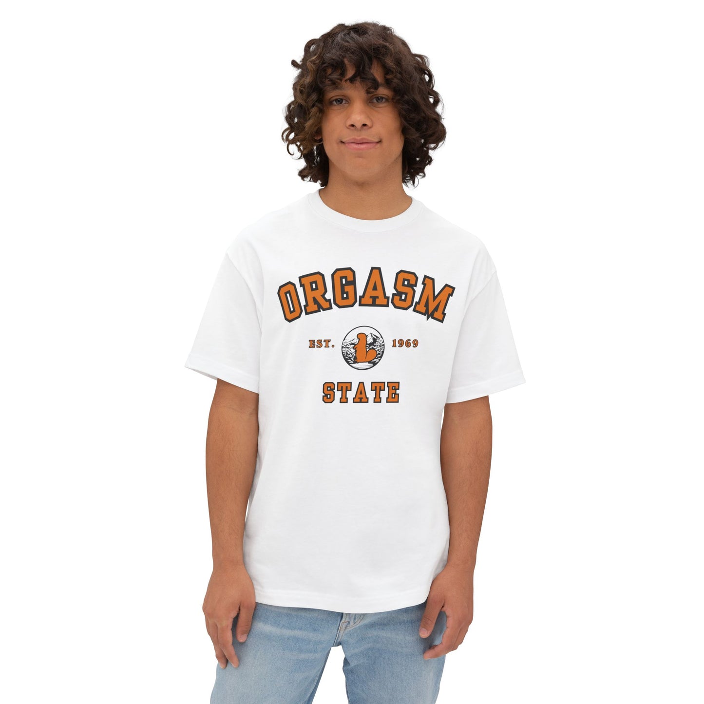 Orgasm State | University Boxy Tee