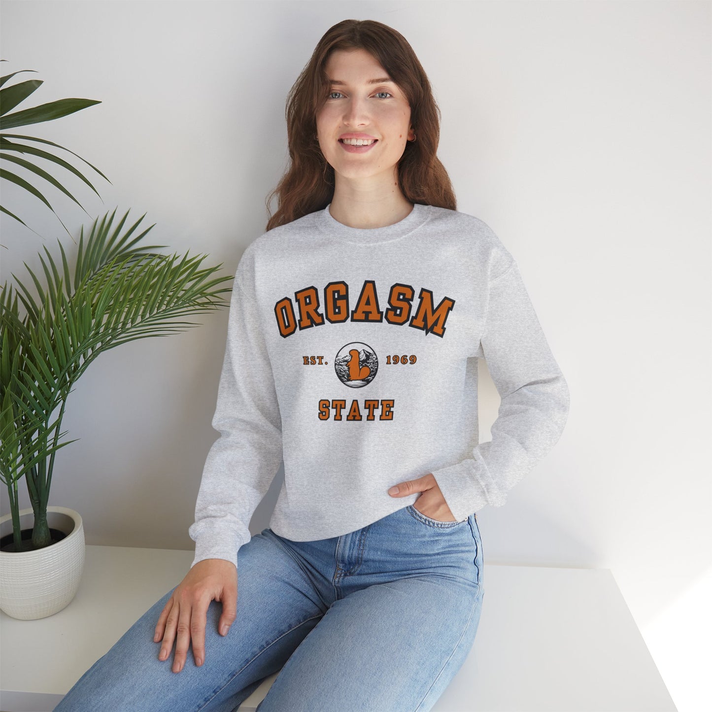 Orgasm State | University Crewneck