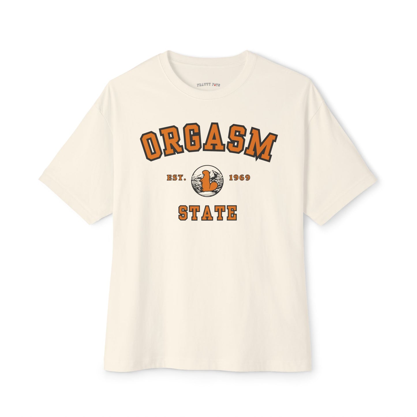 Orgasm State | University Boxy Tee