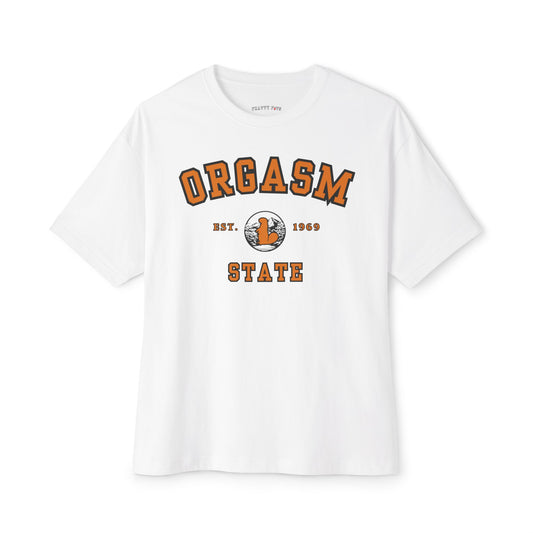 Orgasm State | University Boxy Tee