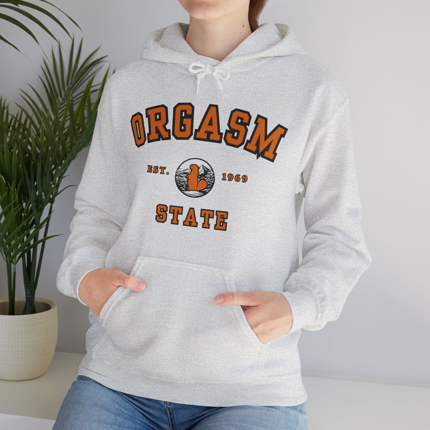 Orgasm State | University Hoodie