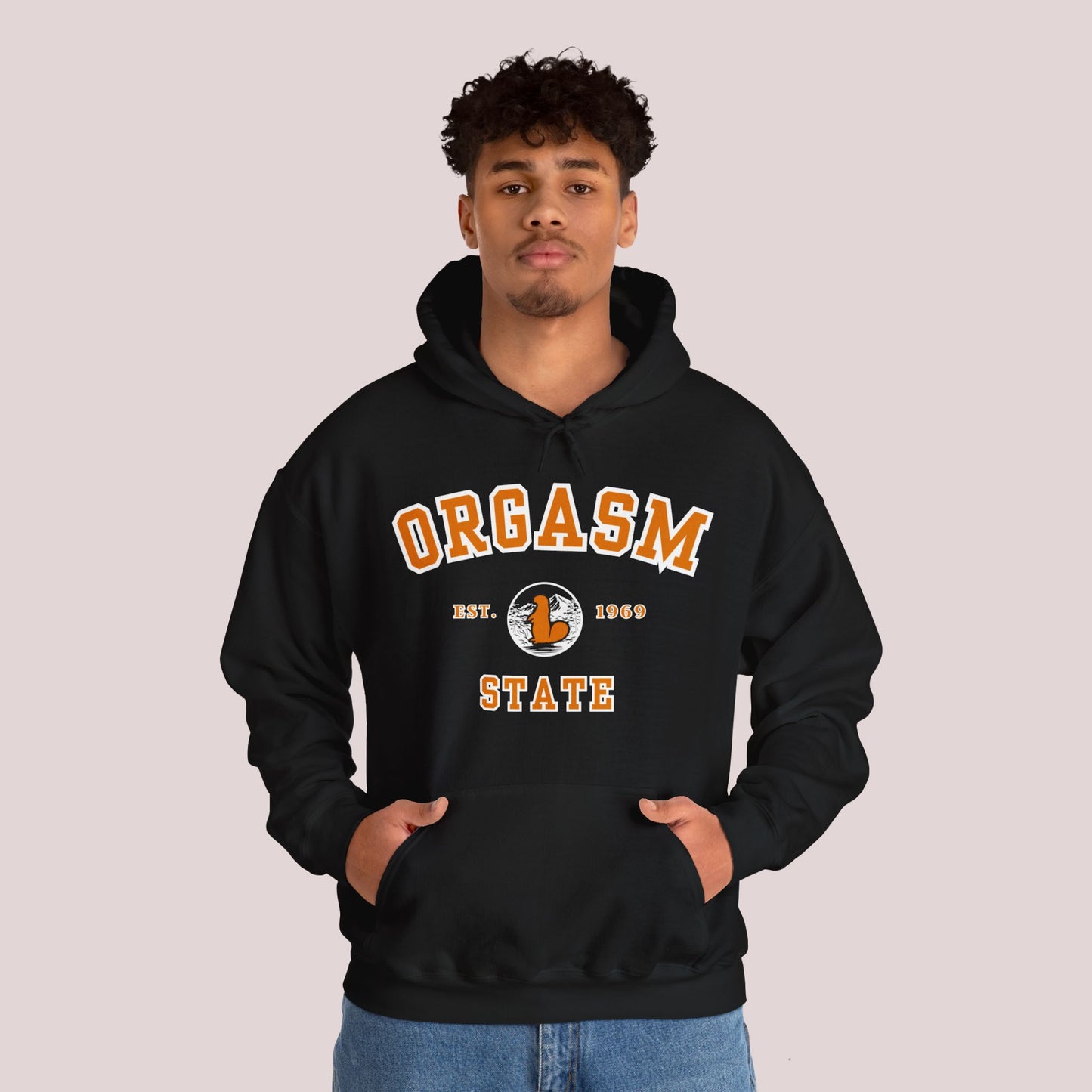 Orgasm State | University Hoodie