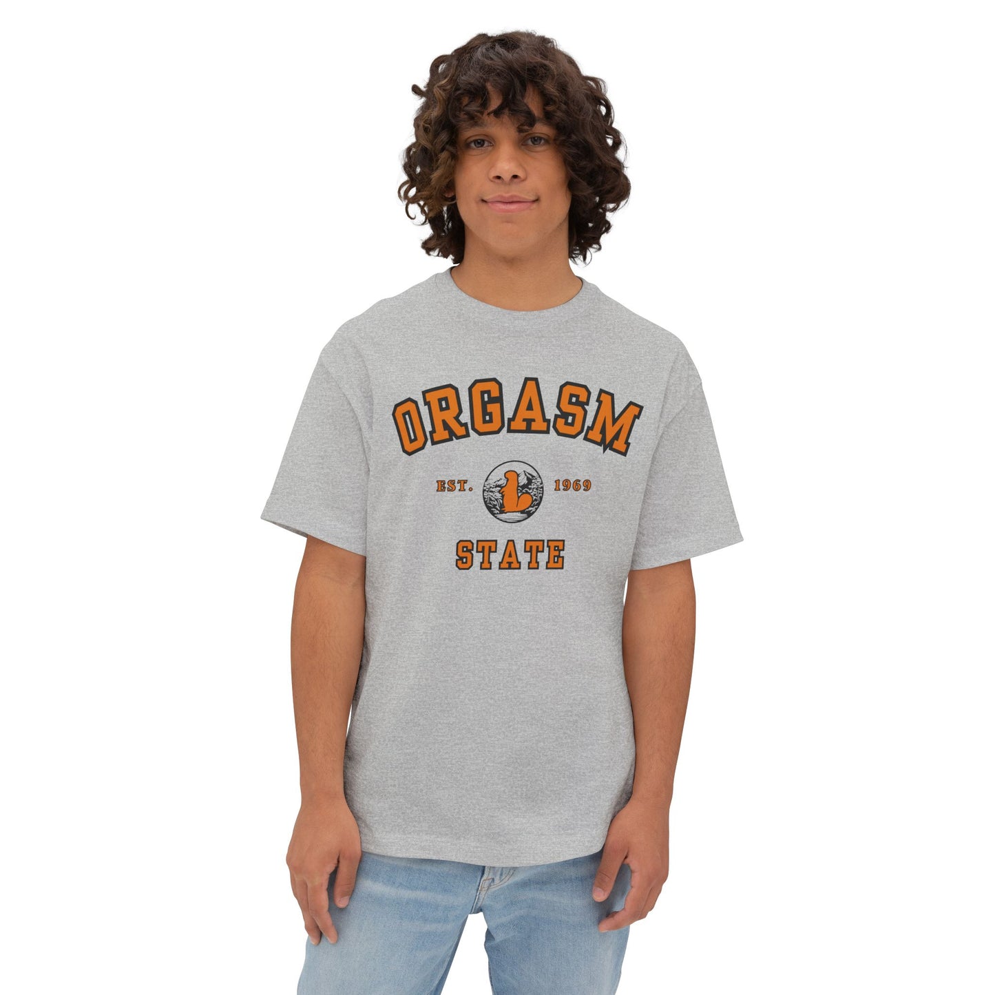 Orgasm State | University Boxy Tee