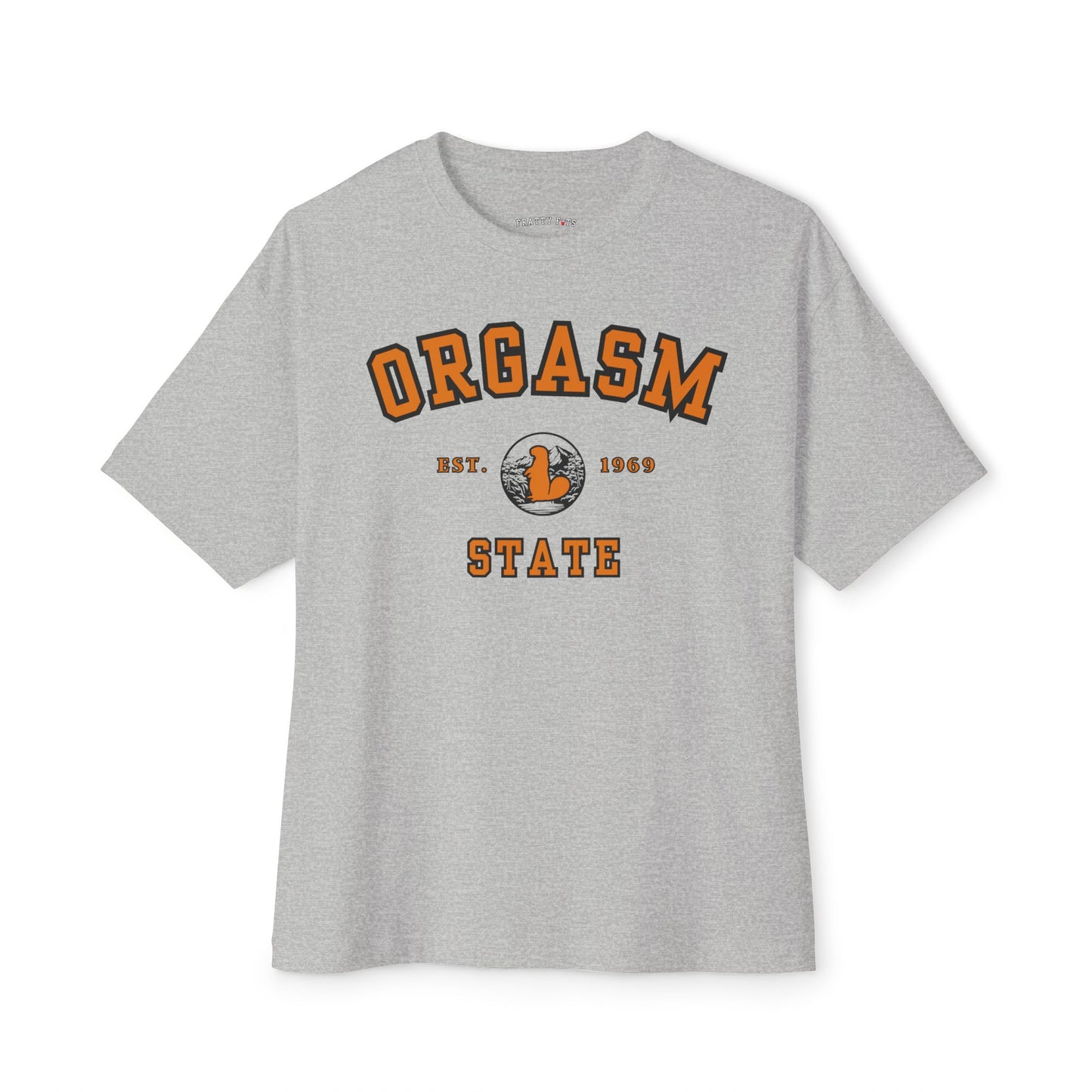 Orgasm State | University Boxy Tee